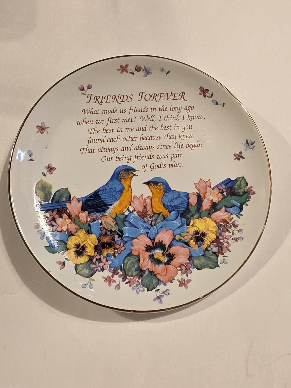 Friends Forever Decorative Plate Heirloom Collections